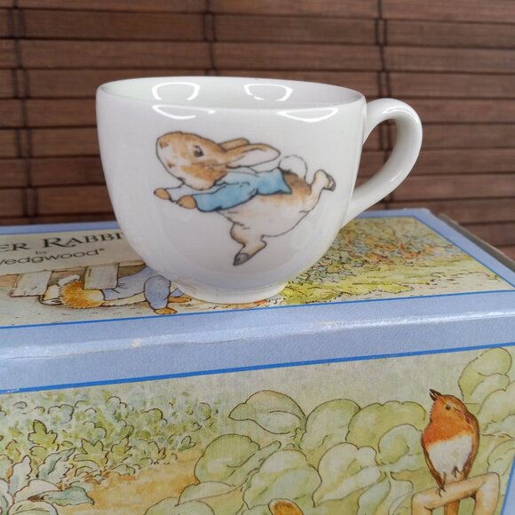 Wedgewood Peter Rabbit 6 Piece Children's Tea Set For 2 Beatrix Potter 1992 - Picture 7 of 14